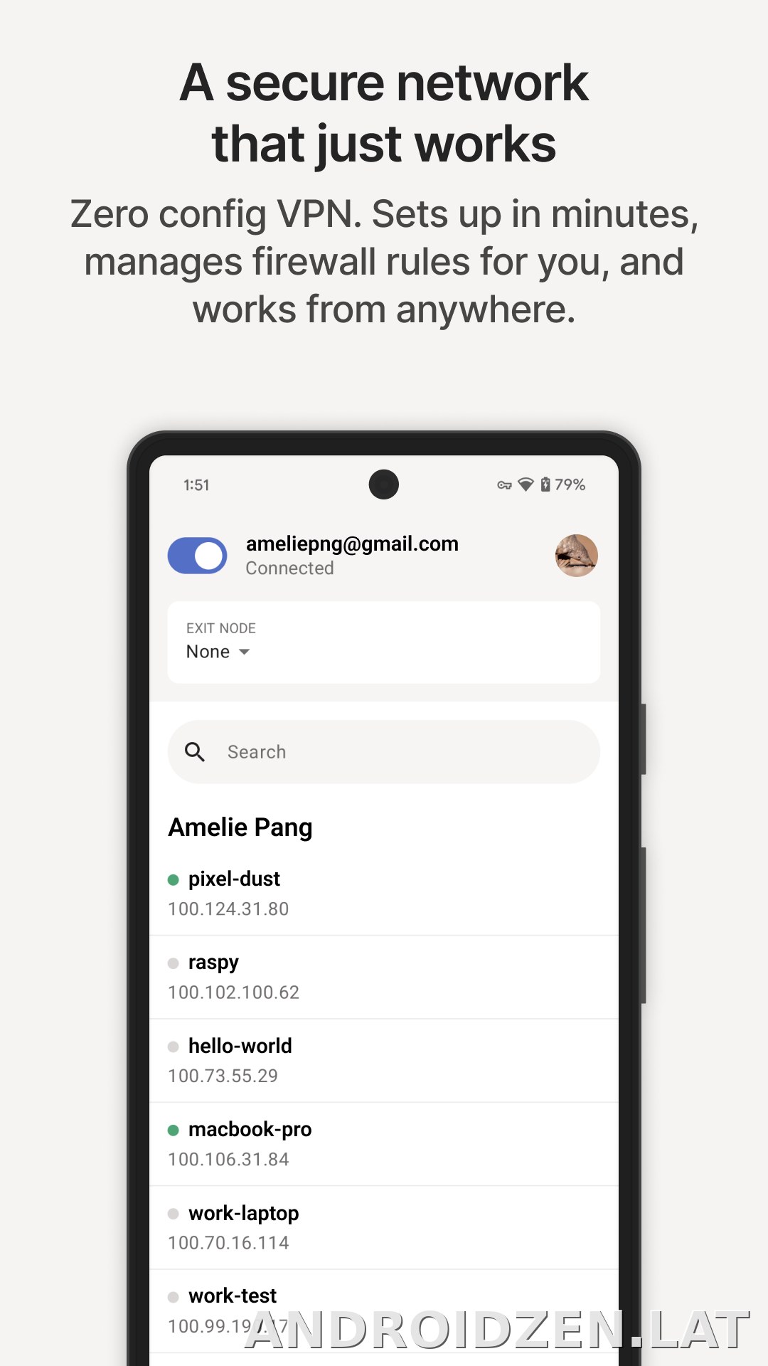 Tailscale скриншот 1
